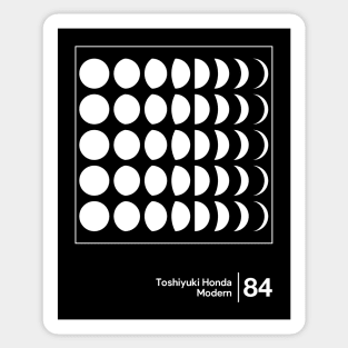 Toshiyuki Honda - Modern - Minimalist Artwork Fan Design Sticker